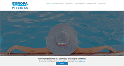 Desktop Screenshot of europa-piscinas.com