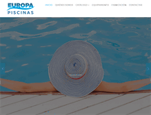 Tablet Screenshot of europa-piscinas.com